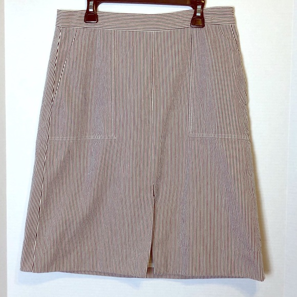 J. Crew Dresses & Skirts - J. Crew | Striped Front Slit Skirt 4